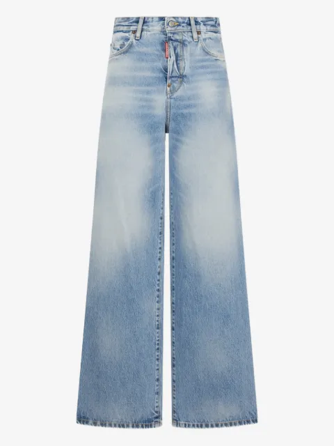DSQUARED2 light diagonale wash baggy jeans