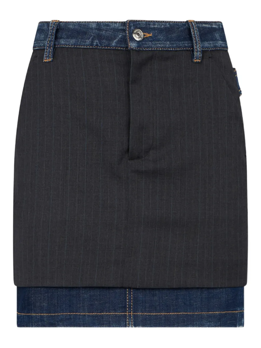 DSQUARED2 Gonna midi a righe - Nero