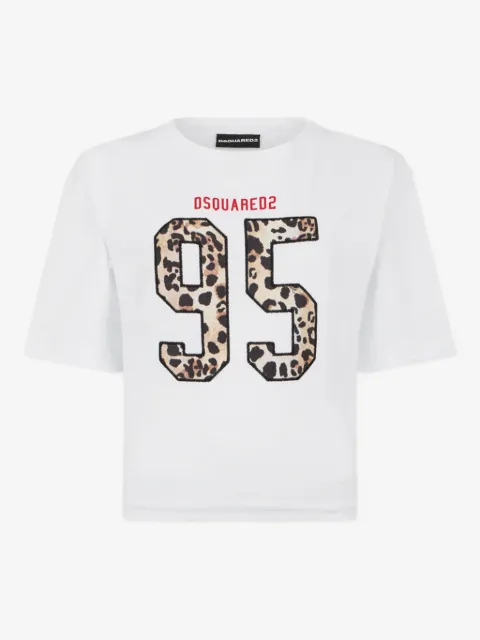 DSQUARED2 Wild2 cropped breezy fit T-shirt