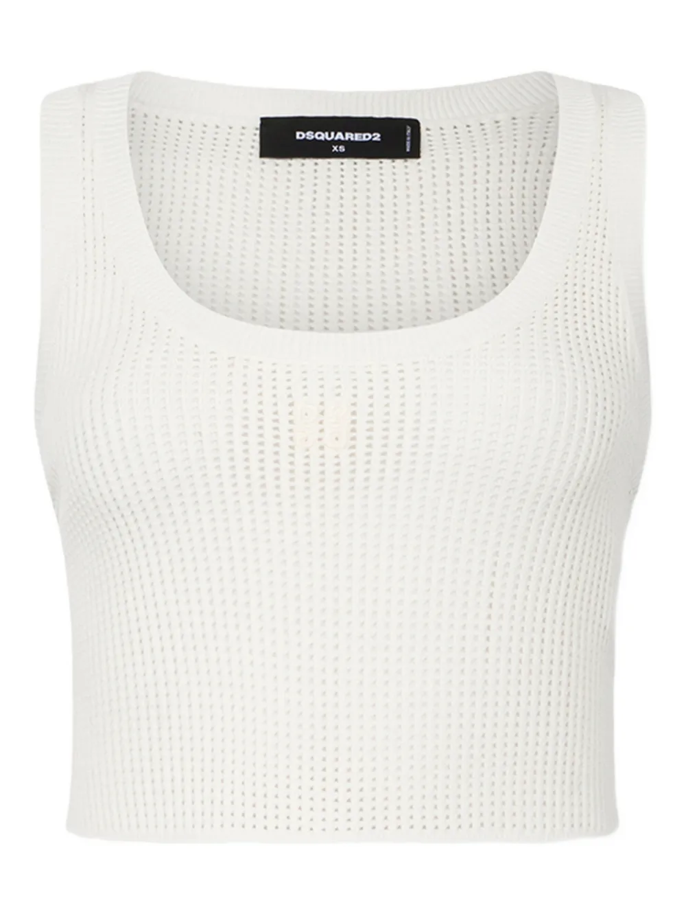 DSQUARED2 Canotta con scollo ampio - Bianco