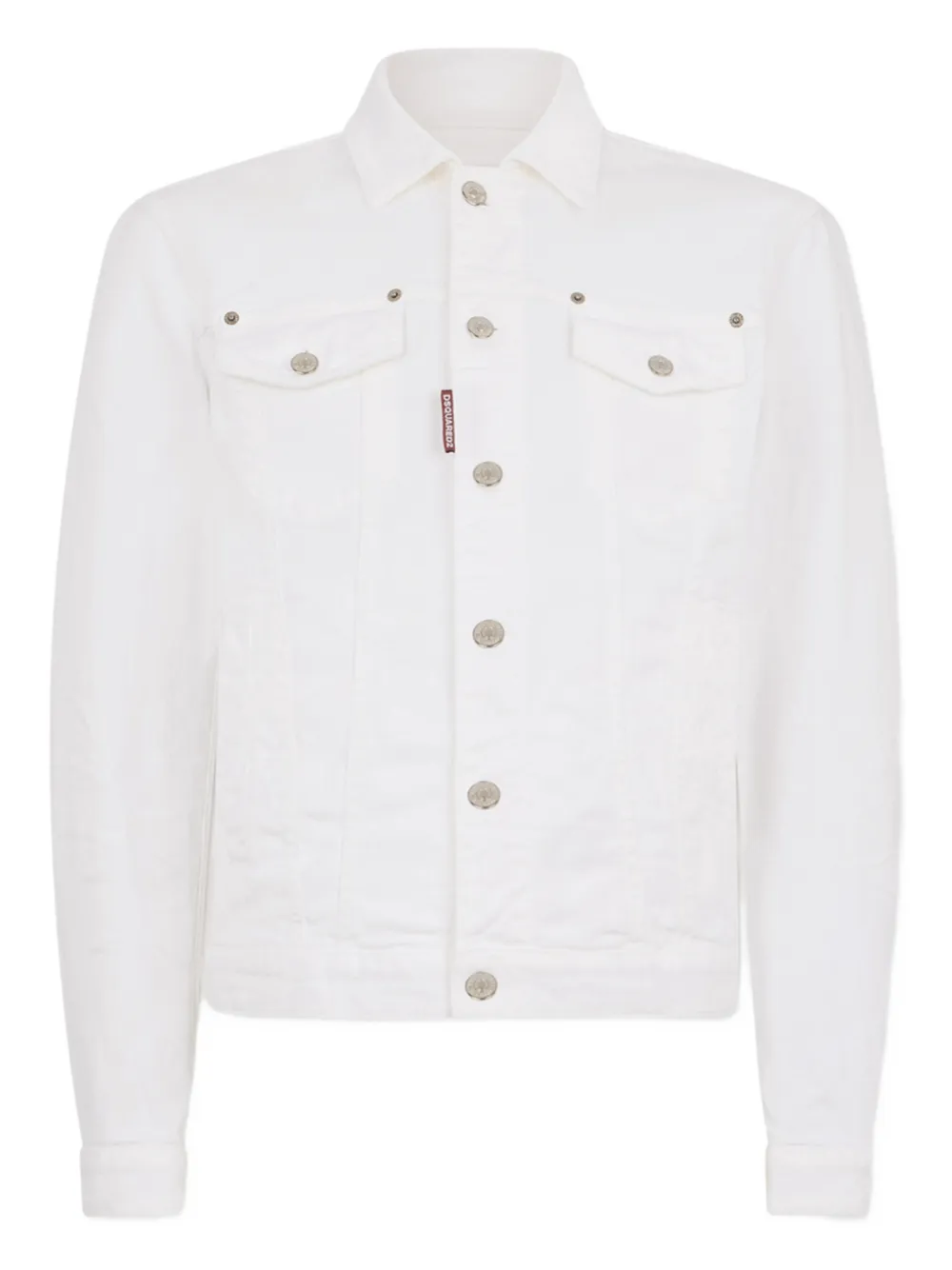 DSQUARED2 Giacca denim con applicazione - Bianco