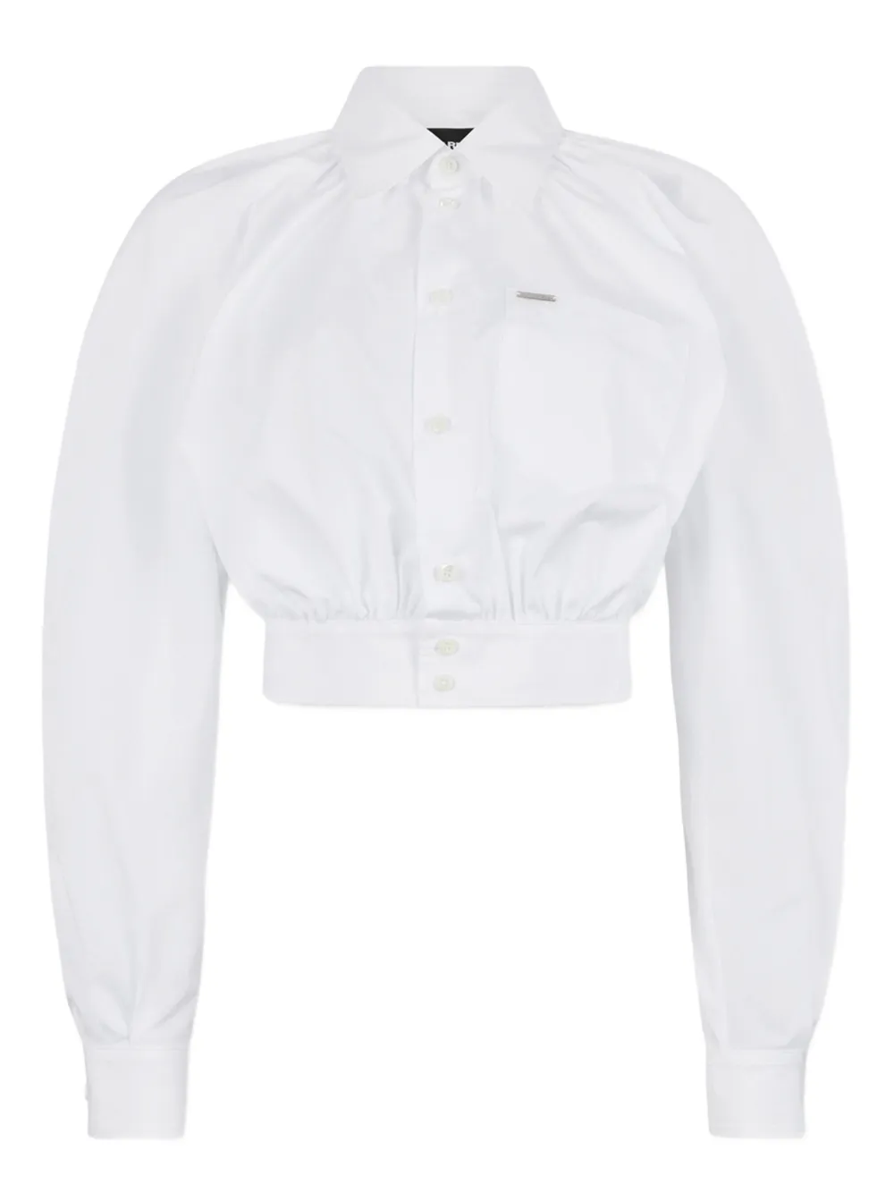DSQUARED2 logo-plaque shirt - White