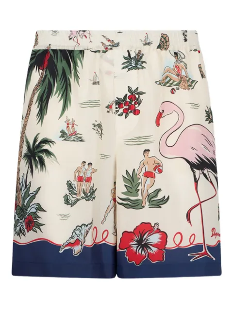 DSQUARED2 graphic-print shorts