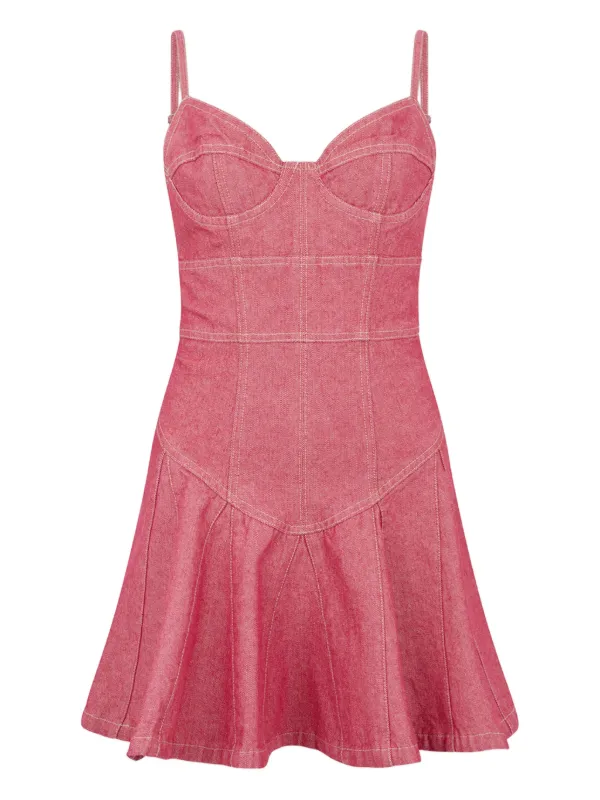 DSQUARED2 Flouncy zip-fastening Dress | Pink | FARFETCH