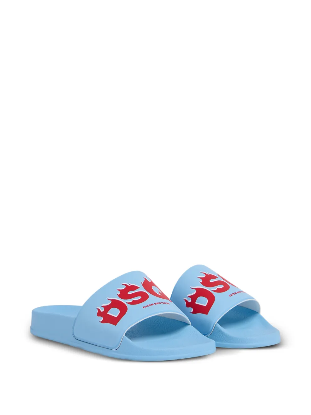 DSQUARED2 KIDS Sandali slides con logo - Blu