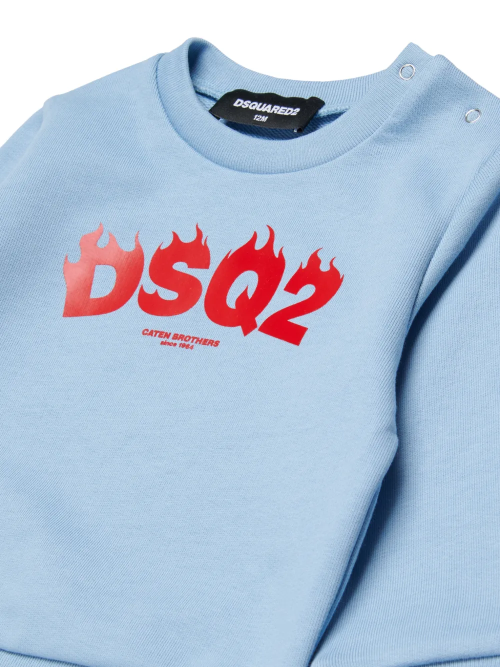  Dsquared2 Kids Pull à Col Rond - Bleu 