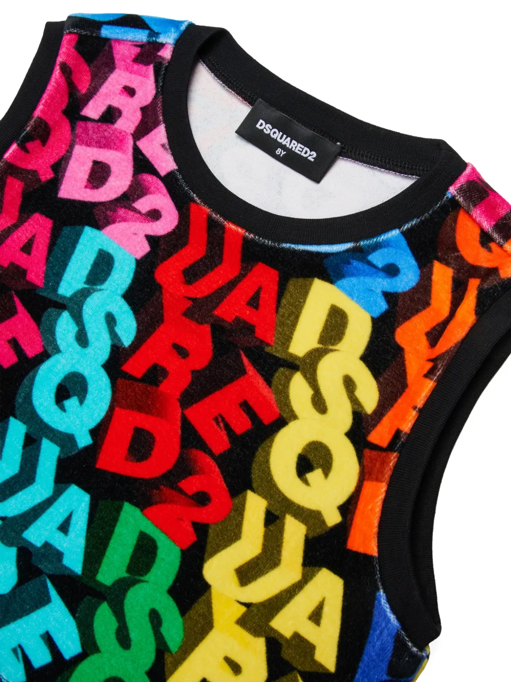 DSQUARED2 KIDS Top met grafische print Zwart
