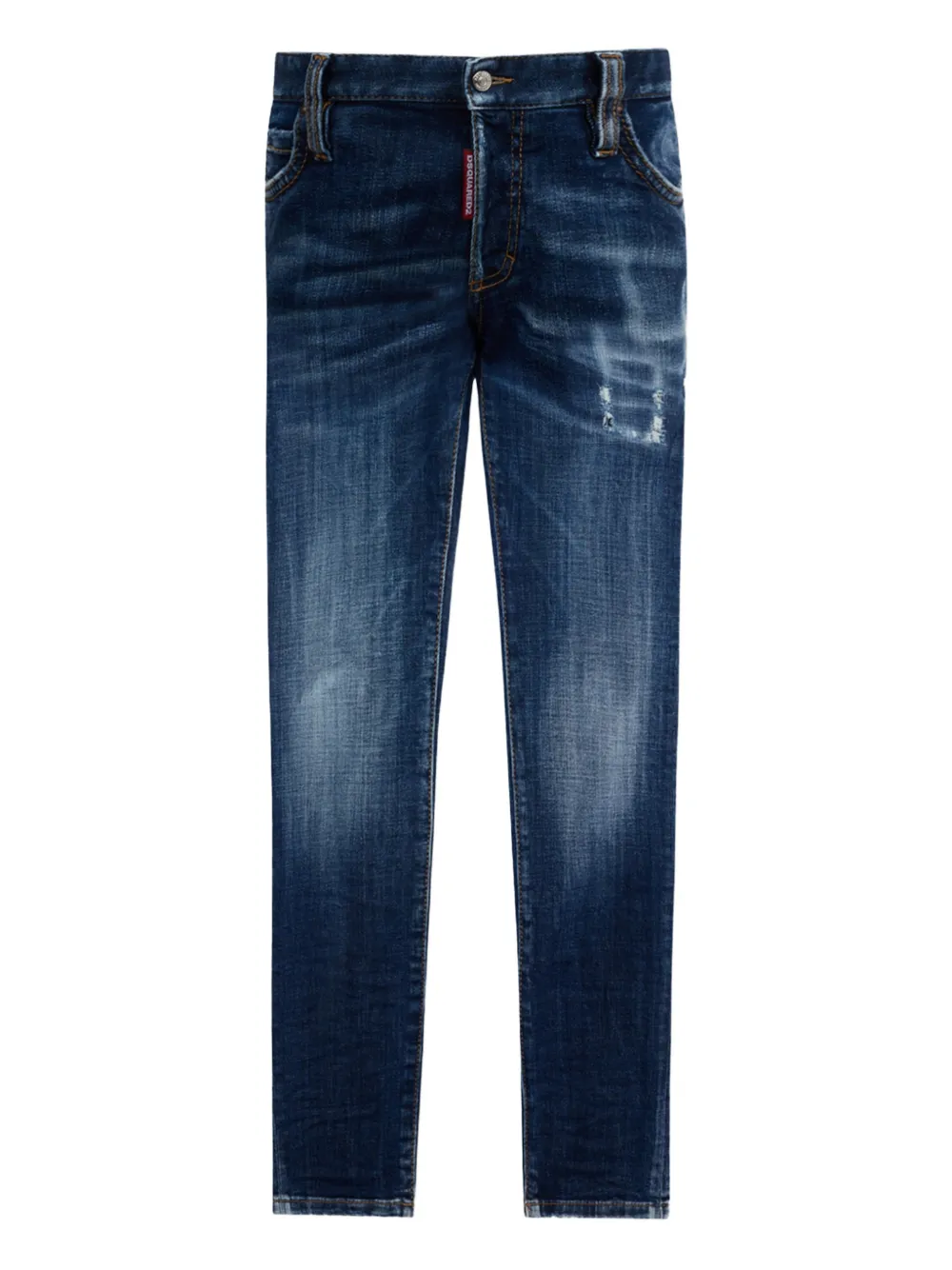 DSQUARED2 Pantaloni effetto vissuto - Blu