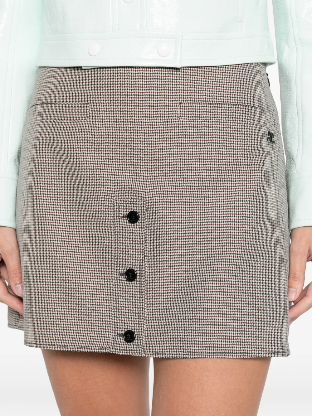 Courrèges Button-down rok Beige