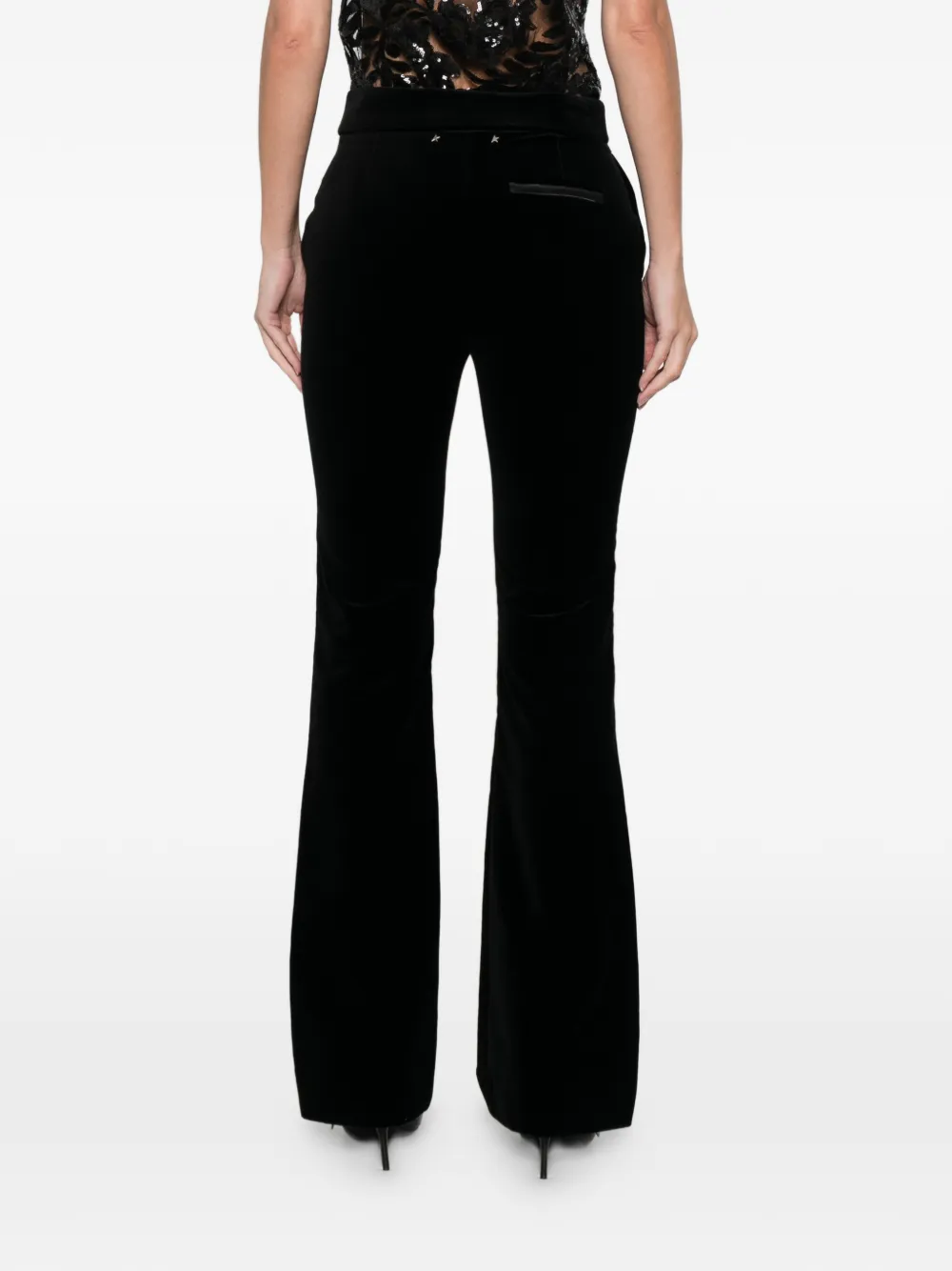Golden Goose Journey flared katoenen broek Zwart
