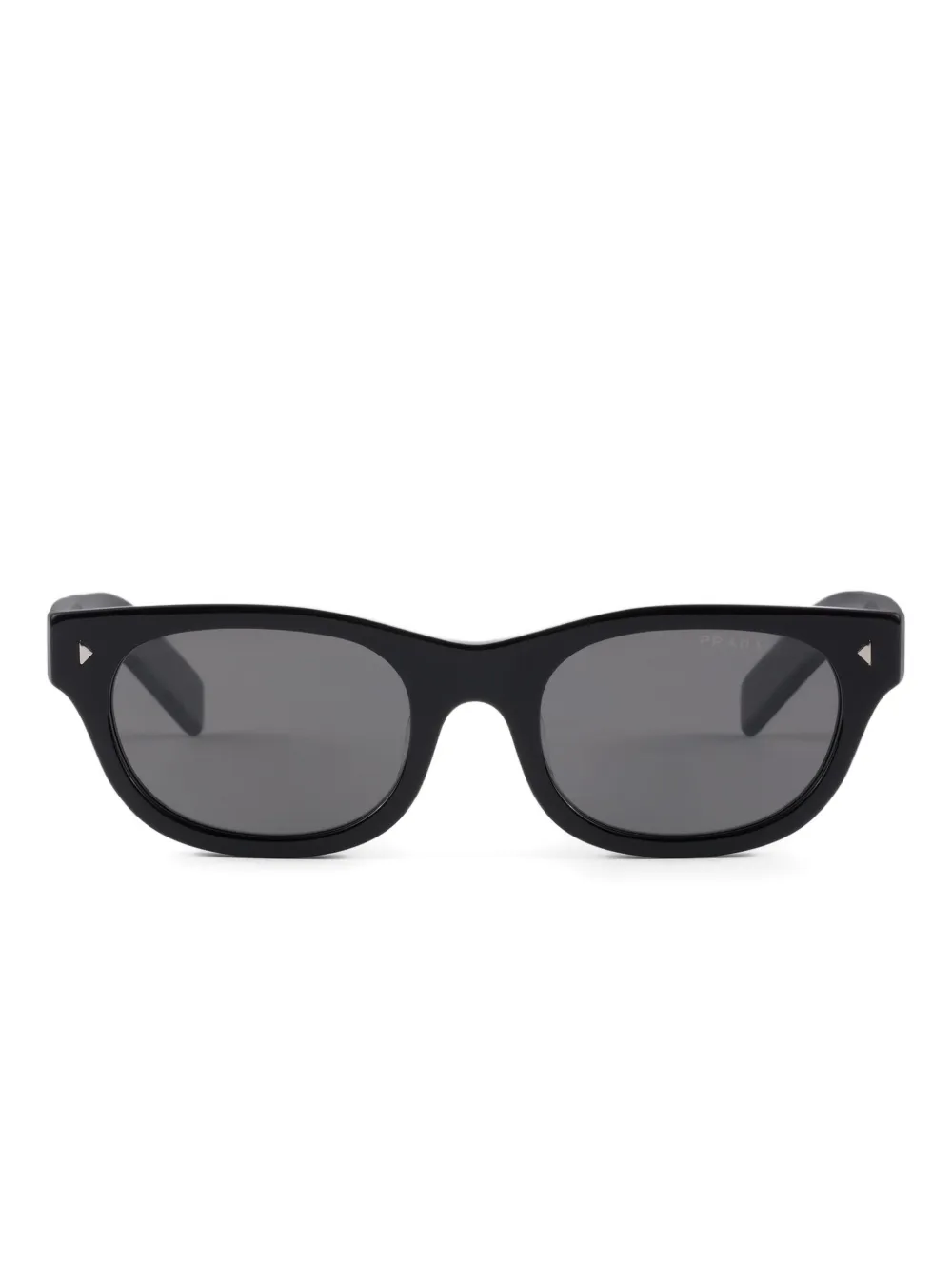 Prada Eyewear polarised crystal lenses frame sunglasses | Black | Image 1