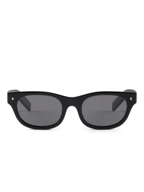 Prada Eyewear polarised crystal lenses frame sunglasses