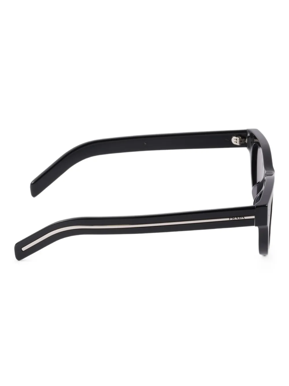 Prada Eyewear Zonnebril met gepolariseerd kristallen montuur Zwart