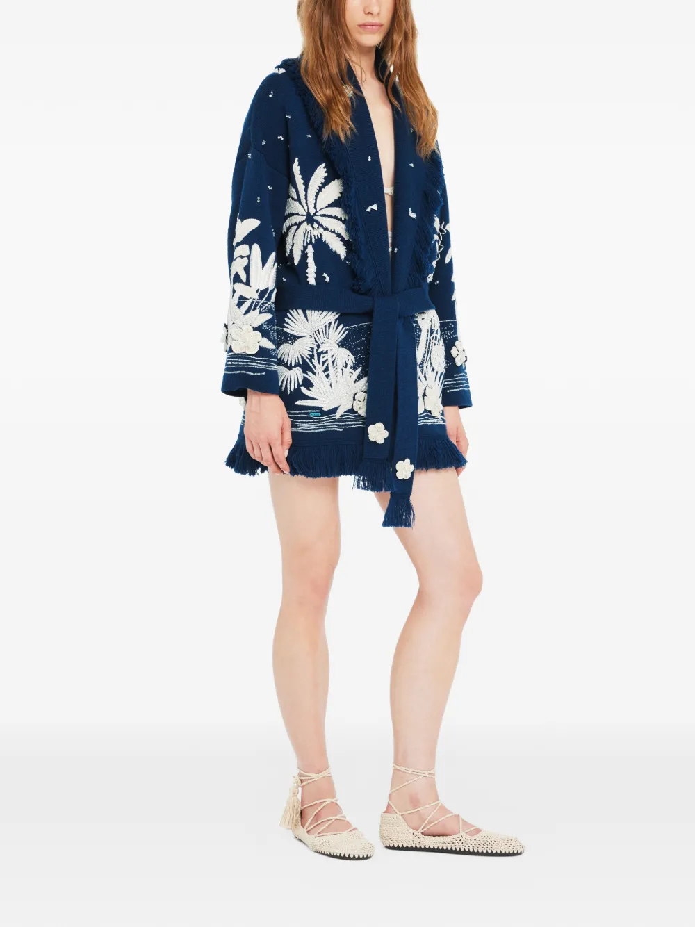 Alanui Postcard From Paradise vest Blauw