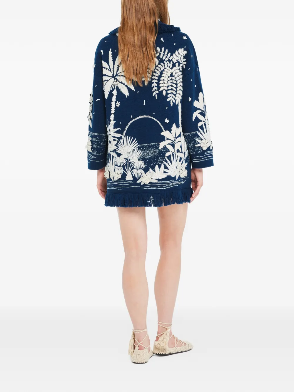 Alanui Postcard From Paradise vest Blauw