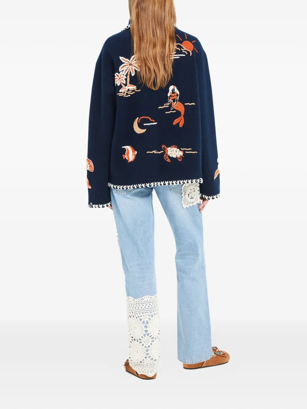 Alanui Jack met print Blauw