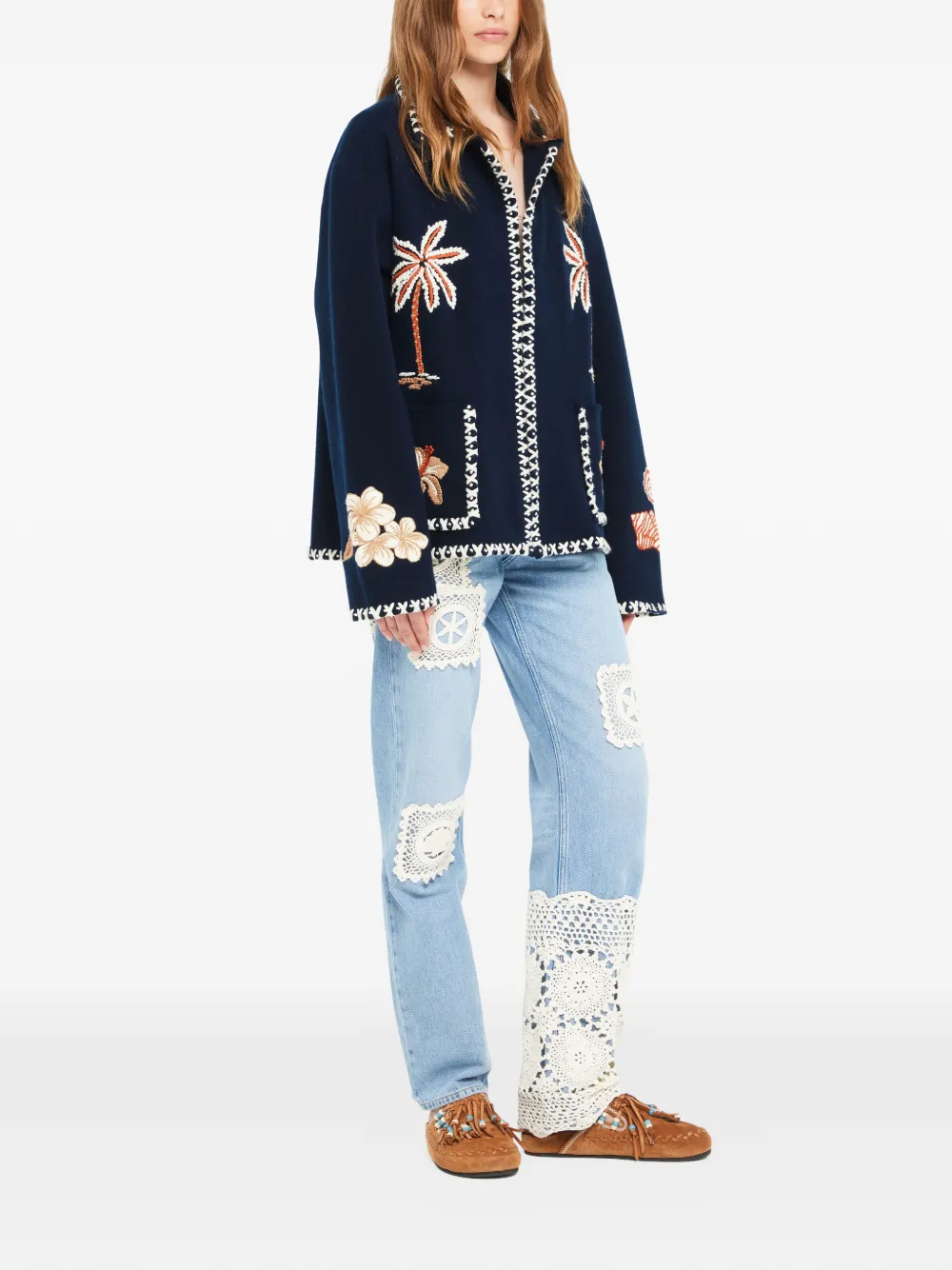 Alanui Jack met print Blauw