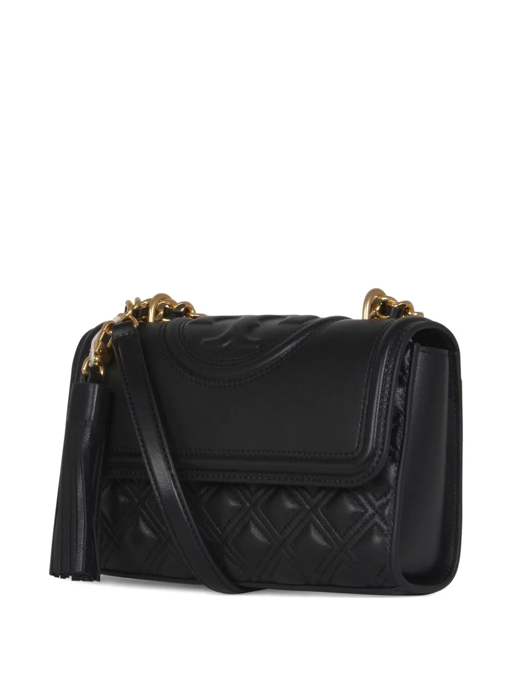  Tory Burch Quilted Tassel-detail Shoulder Bag - Black 