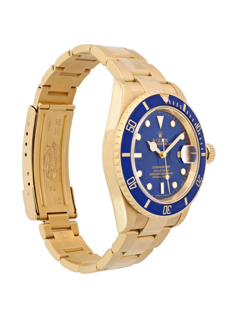 Pre-owned Rolex Submariner 40mm In Blue