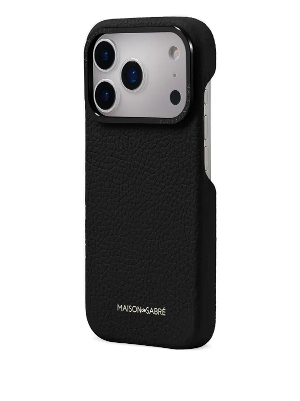 MAISON De SABRÉ Leather iPhone 17 Pro Case | Black | FARFETCH