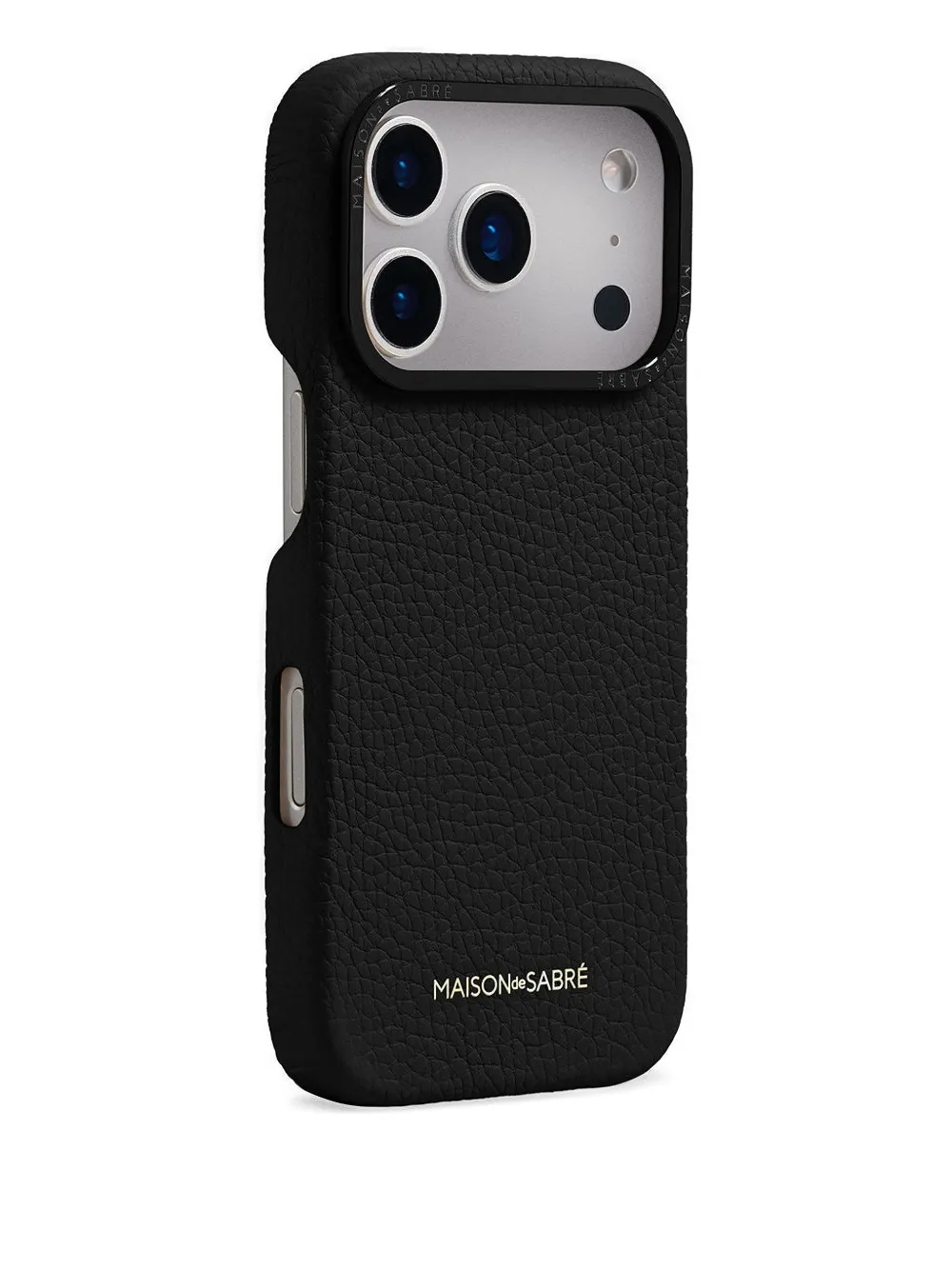 Maison De Sabre Logo-lettering Iphone 17 Pro Case In Black