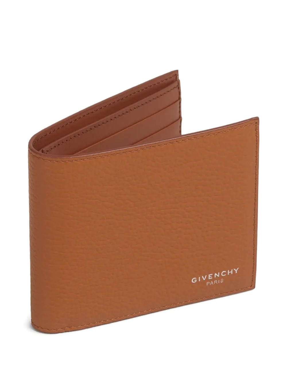 Givenchy Grained-leather Wallet In Brown