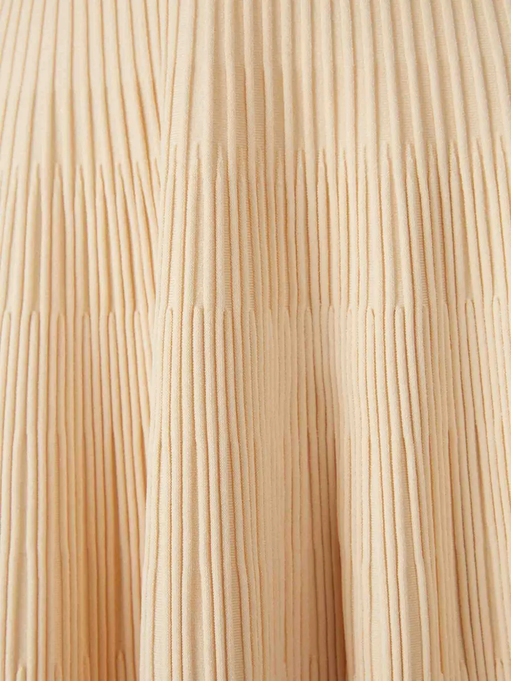 SIMKHAI Geplooide jurk met kraag Beige
