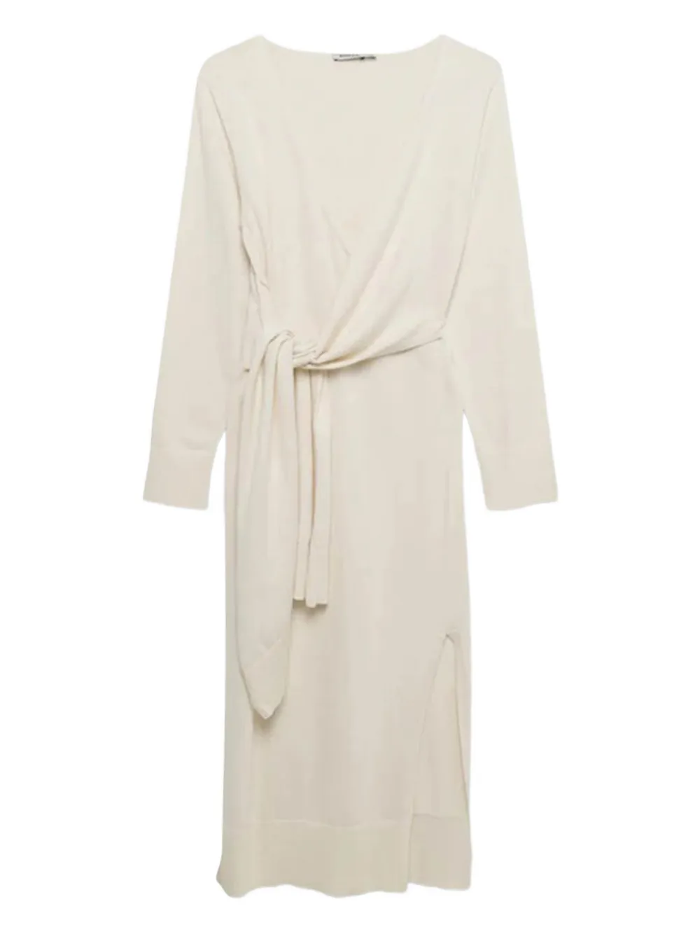 Simkhai Skyla V-neck Wrap Midi Dress In Neutral