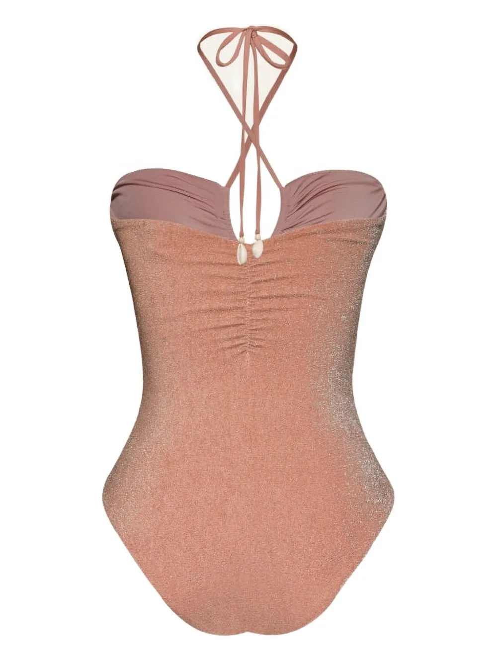 Johanna Ortiz Coral Reef Gathered Swimsuit In Multi