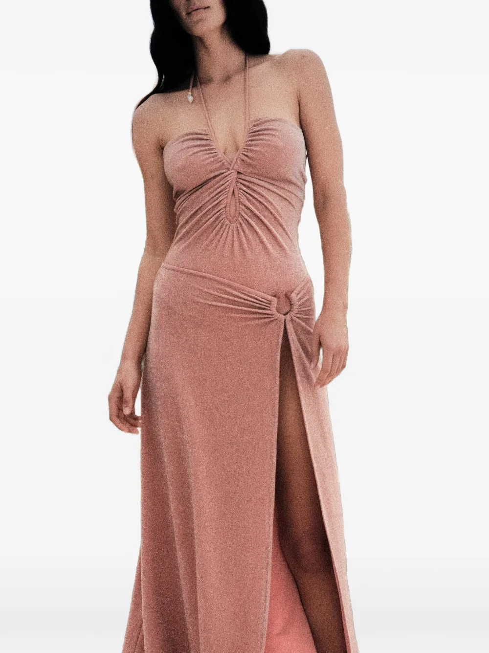 Johanna Ortiz Coral Reef Gathered Swimsuit In Multi