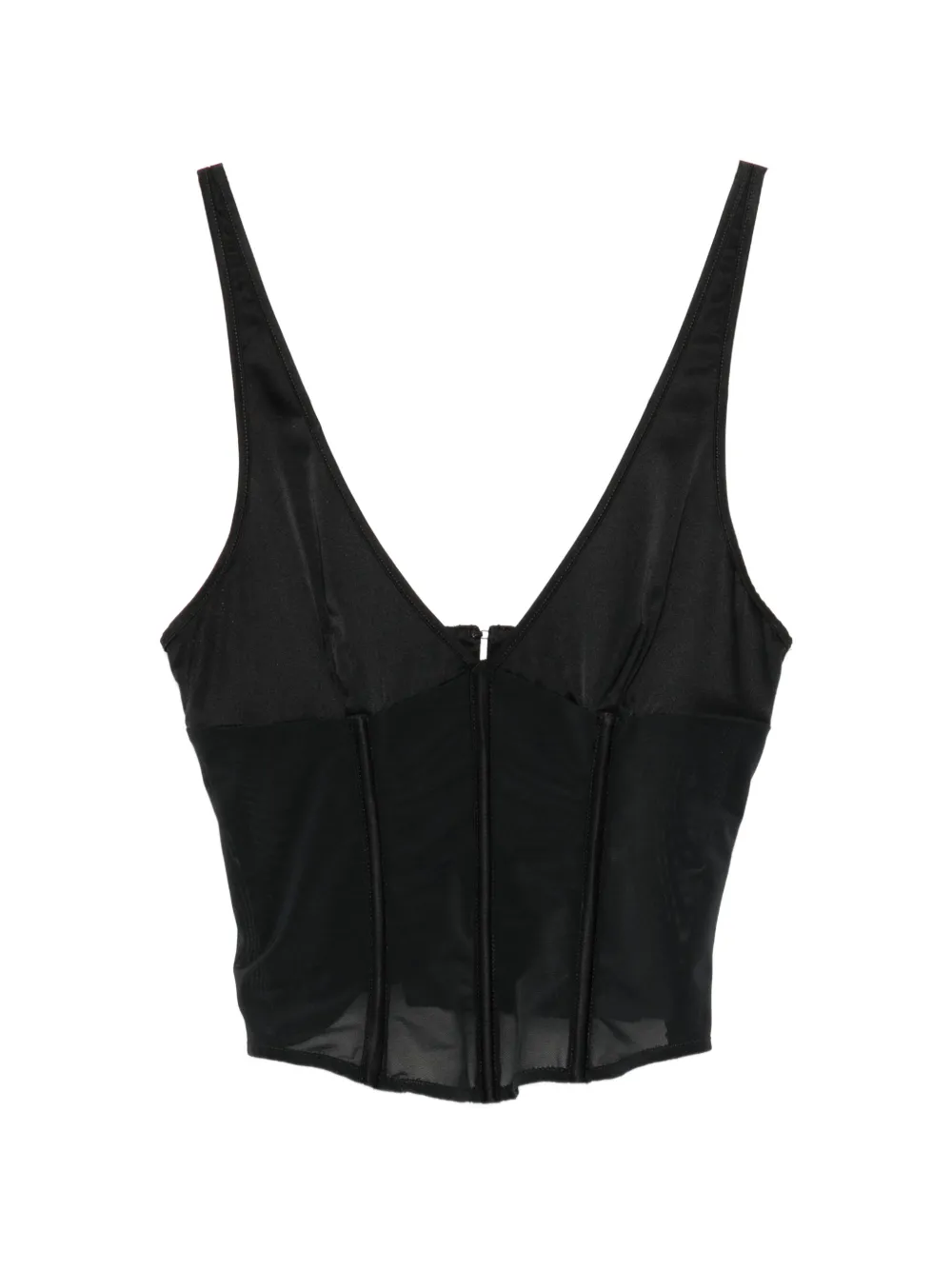 Kiki de Montparnasse Top stile corsetto - Nero