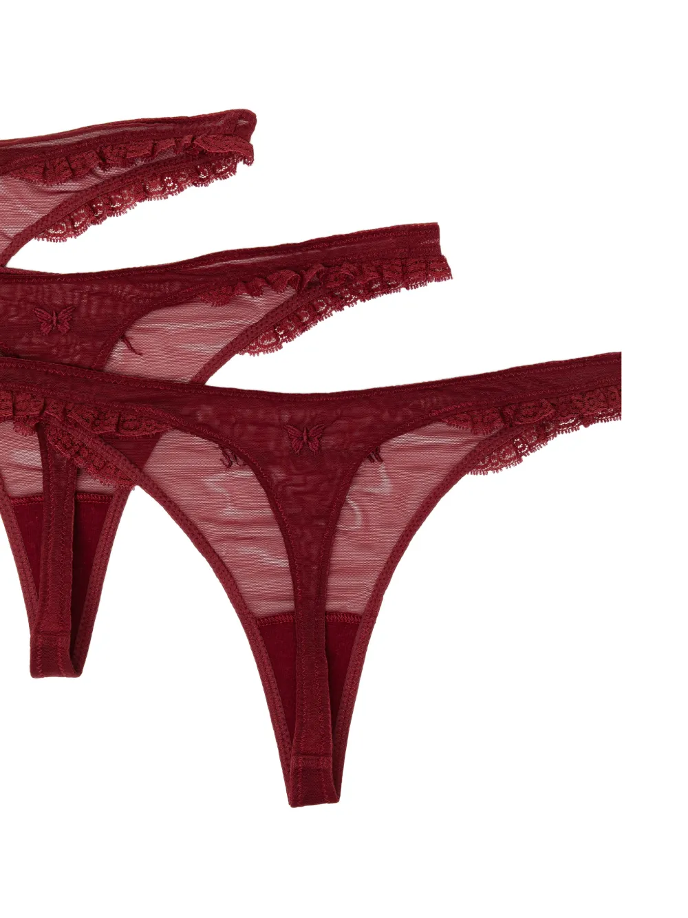 Kiki de Montparnasse String met print - Rood
