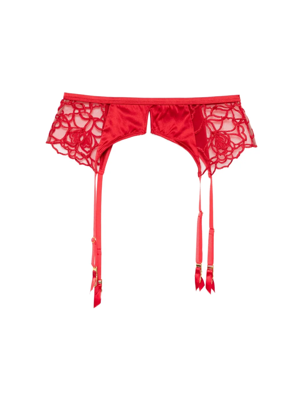 Kiki de Montparnasse Reggicalze Petite Chou - Rosso