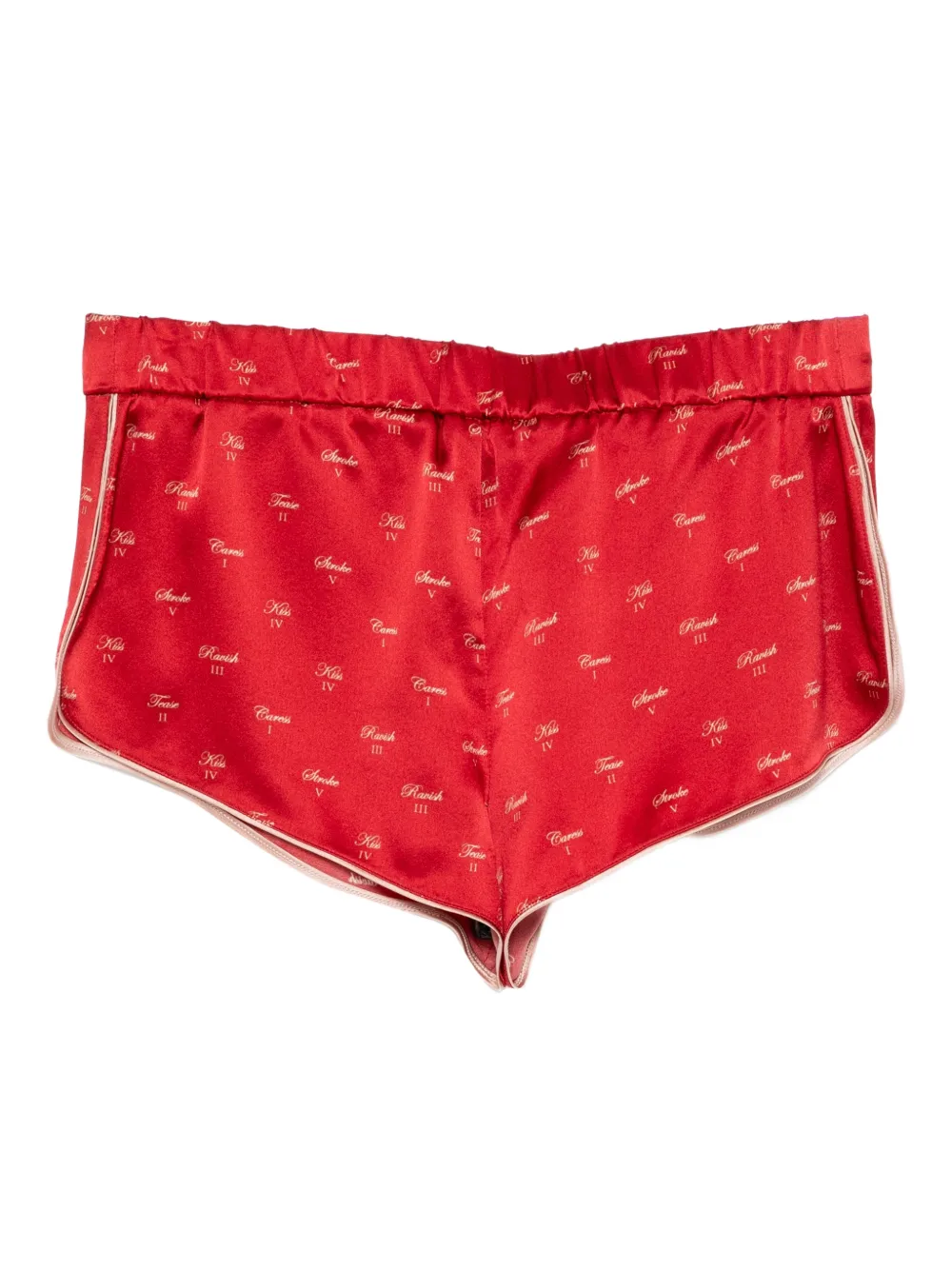 Kiki de Montparnasse Pyjamashorts met print Rood