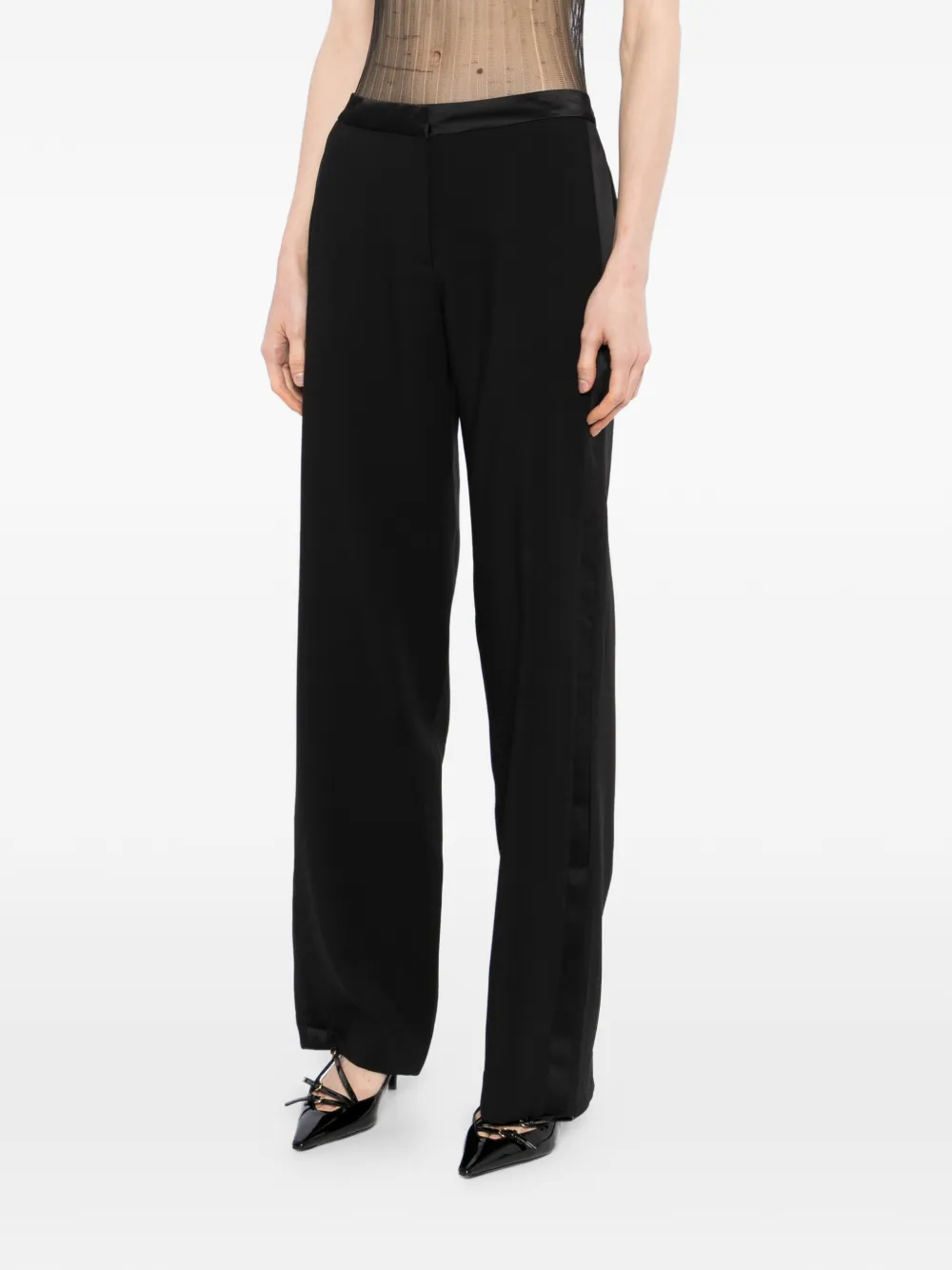 Kiki de Montparnasse Low-waist broek Zwart
