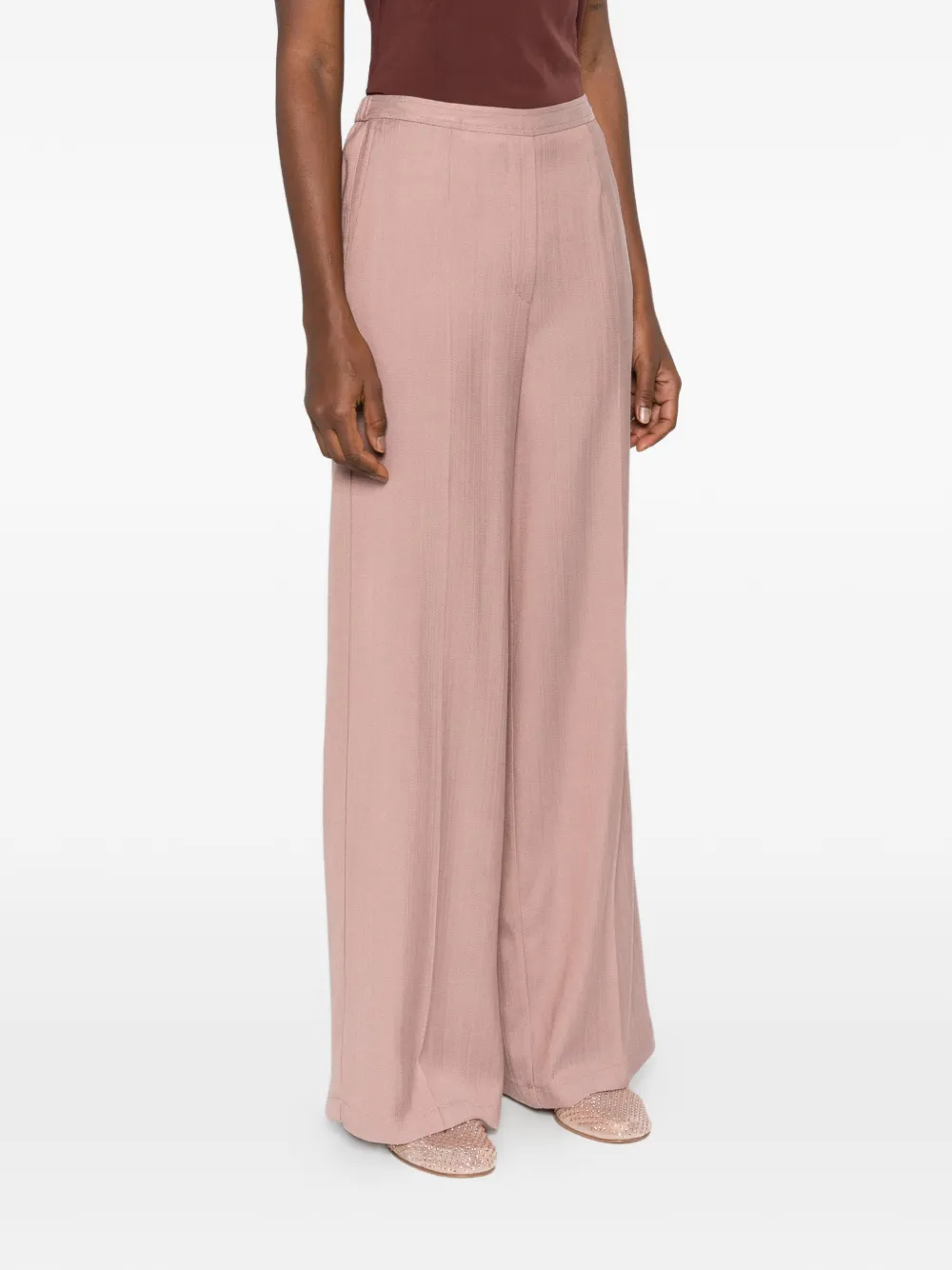 Forte Forte Wide-leg Trousers In Pink