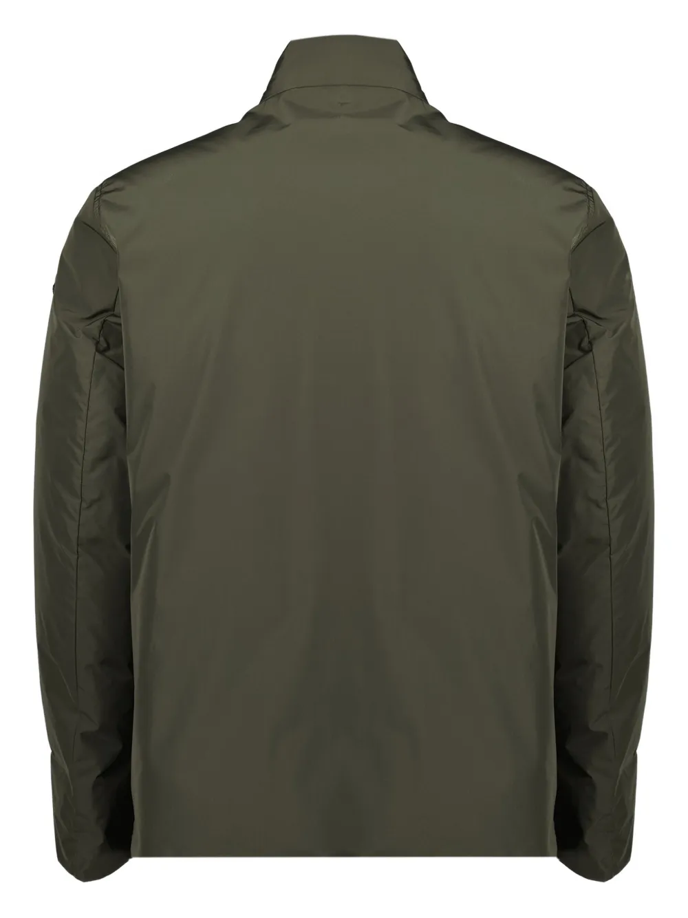 Moncler Ouille Reversible Short Down Jacket In Green