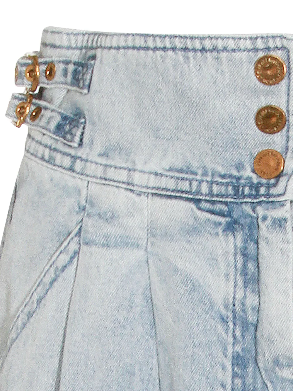 ZIMMERMANN Plooirok met gesp Blauw