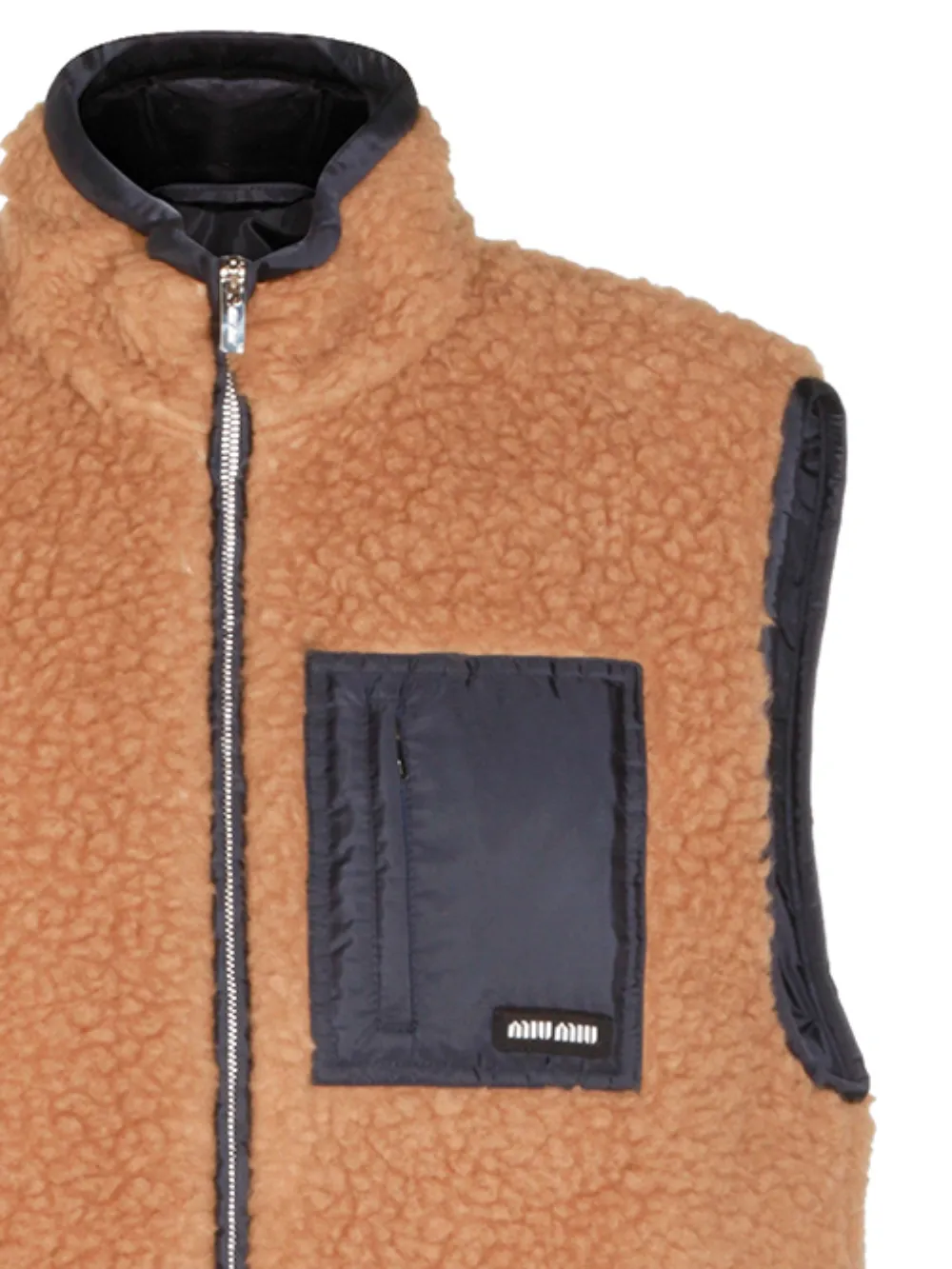 Miu Miu Teddy bodywarmer met rits en zak | Bodywarmers & gilets | Image 2