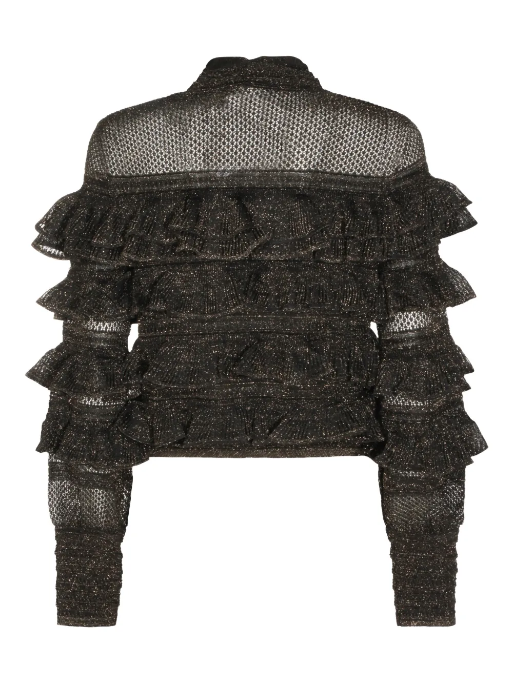 ZIMMERMANN Rebellion ruffled tie top - Zwart