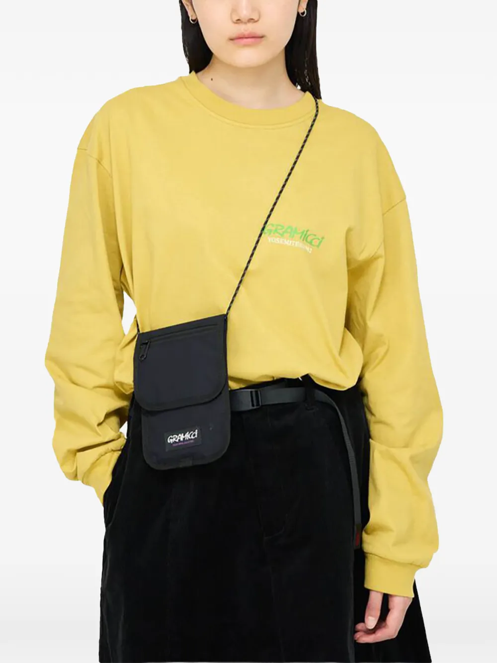 Gramicci Logo-patch Neck Pouch In Black