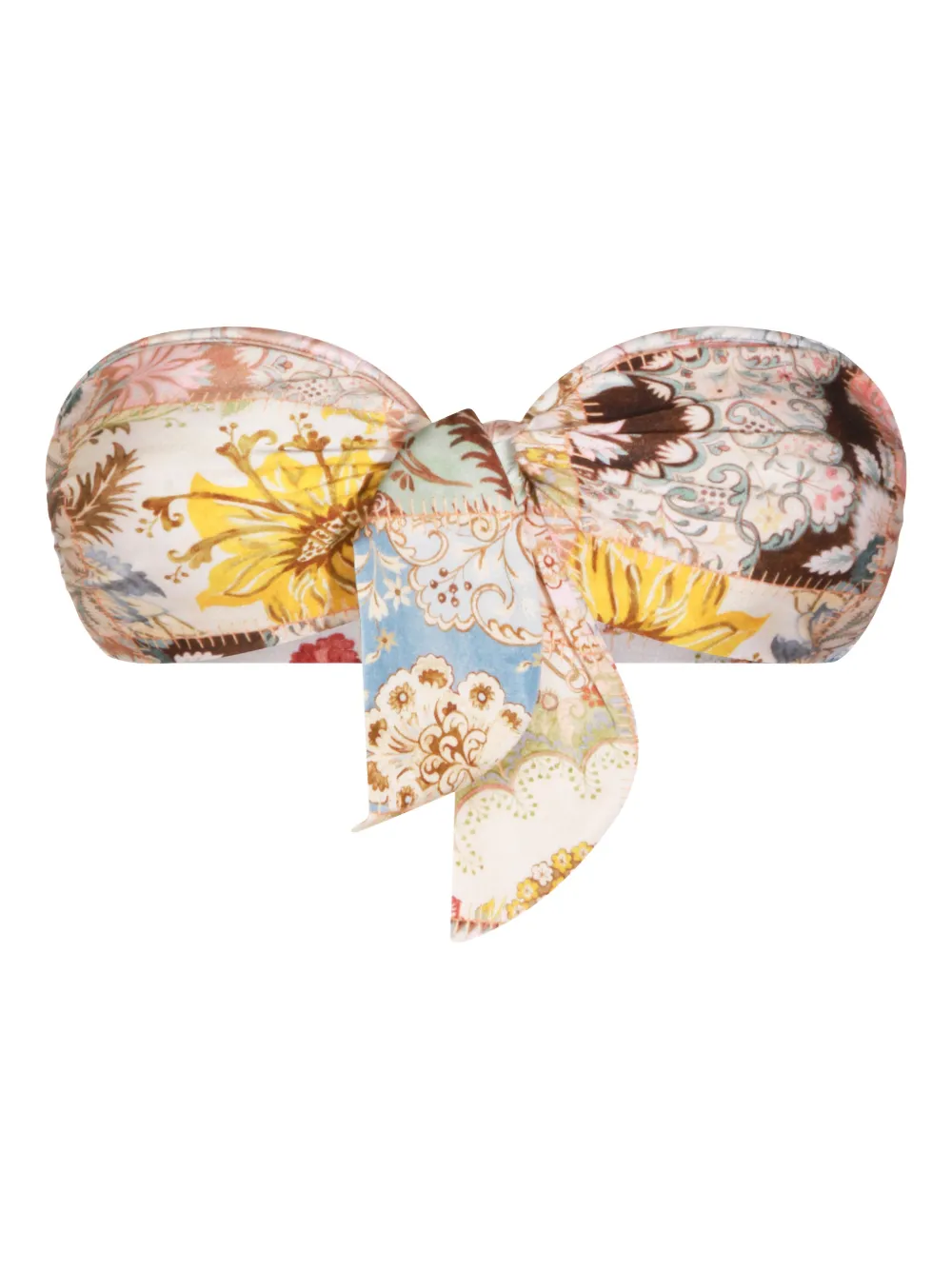 ZIMMERMANN Daylight fixed-knot bikini top | Neutrals | Image 1