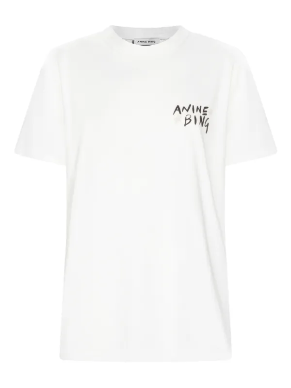 ANINE BING ロゴ Tシャツ | ホワイト | FARFETCH JP