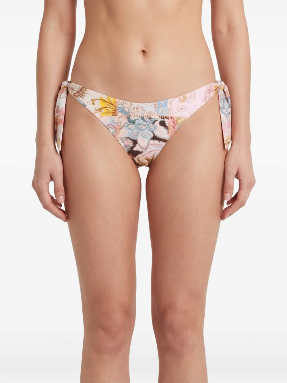 ZIMMERMANN Daylight bikinislip met gestrikte zijkant Beige