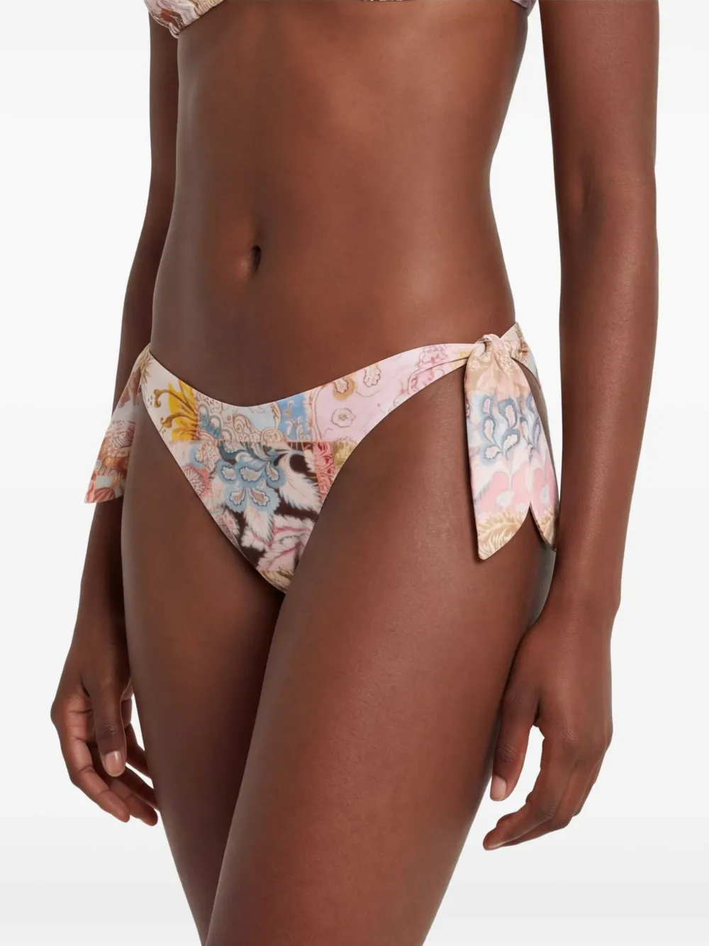 ZIMMERMANN Daylight bikinislip met gestrikte zijkant Beige
