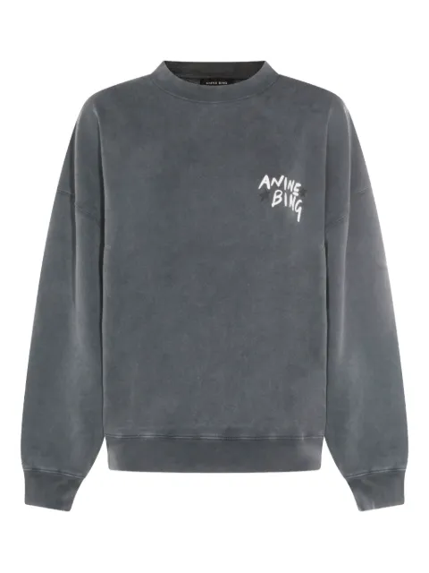 ANINE BING sudadera con estampado de letras
