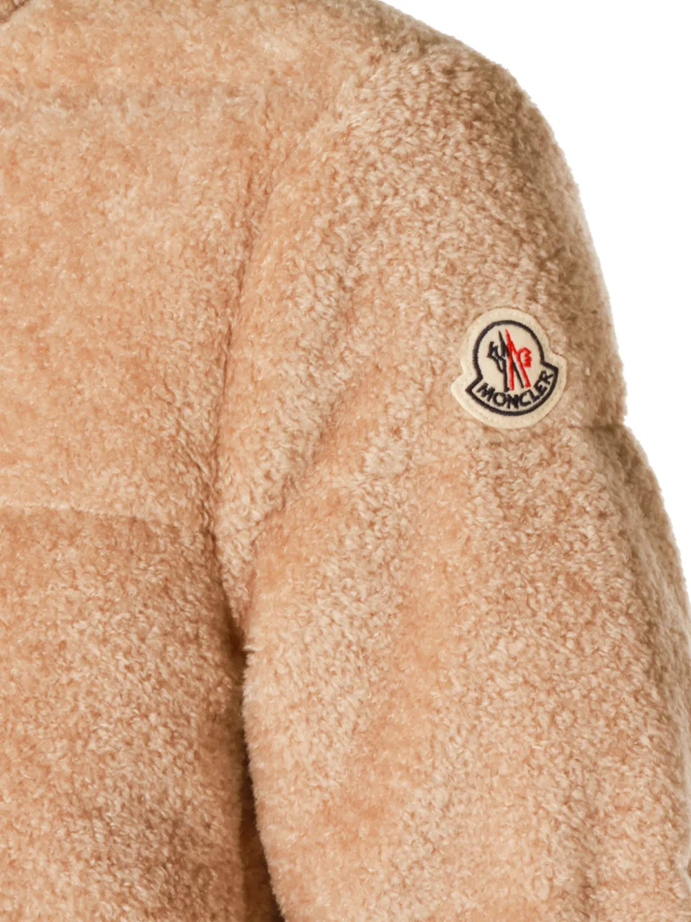 Moncler Cedre gewatteerd jack met ritssluiting Beige
