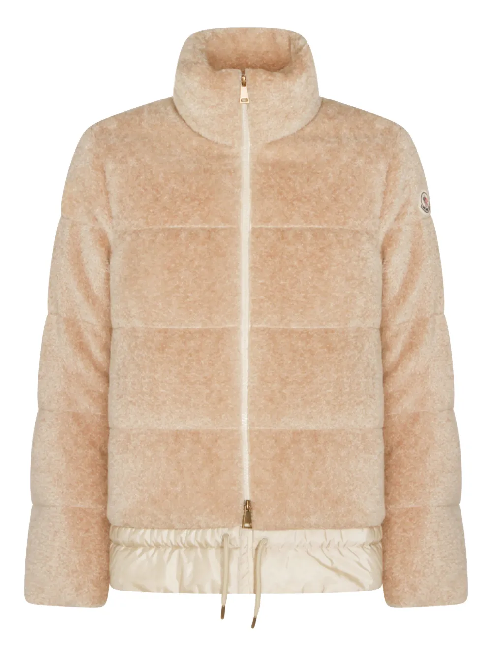 Moncler Cedre gewatteerd jack met ritssluiting Beige
