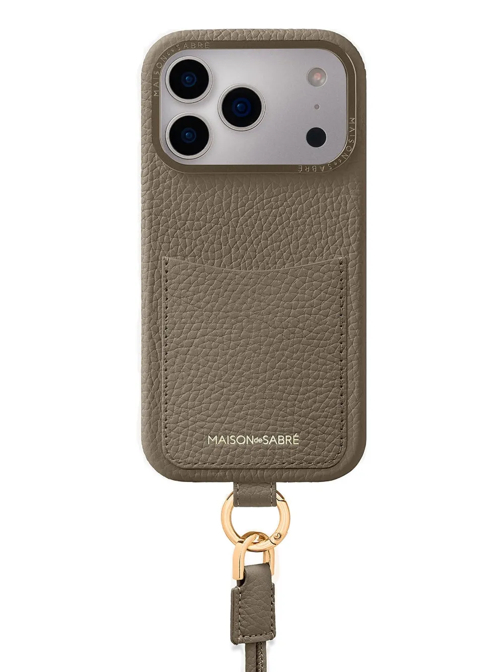 MAISON de SABRÉ Cover per iPhone 17 Pro Max The Sling con portacarte - Toni neutri