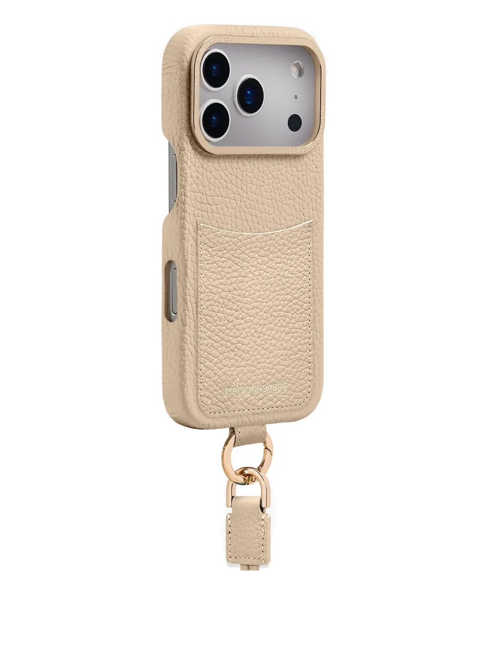 Maison De Sabre The Sling Card-slot Iphone 17 Pro Max Case In Neutral